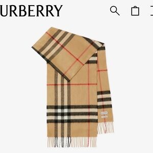 Burberry Beige Check Scarf